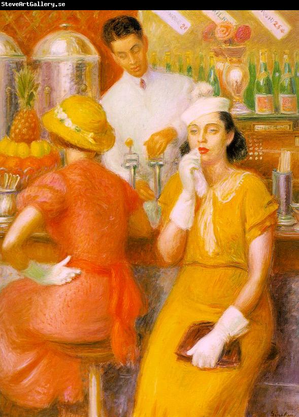 William Glackens The Soda Fountain